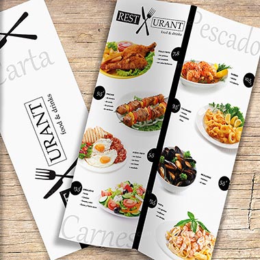 Menú Cartas para restaurantes